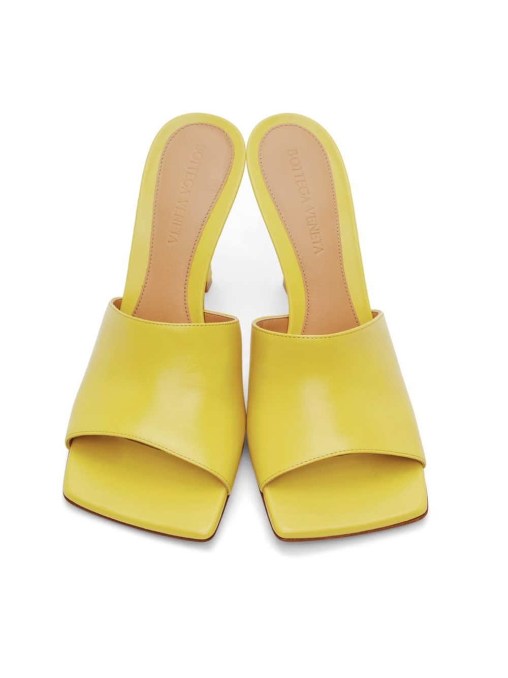 Bottega Veneta Yellow Stretch Heeled Sandals - Size 39 - Perfect Summer Heel
